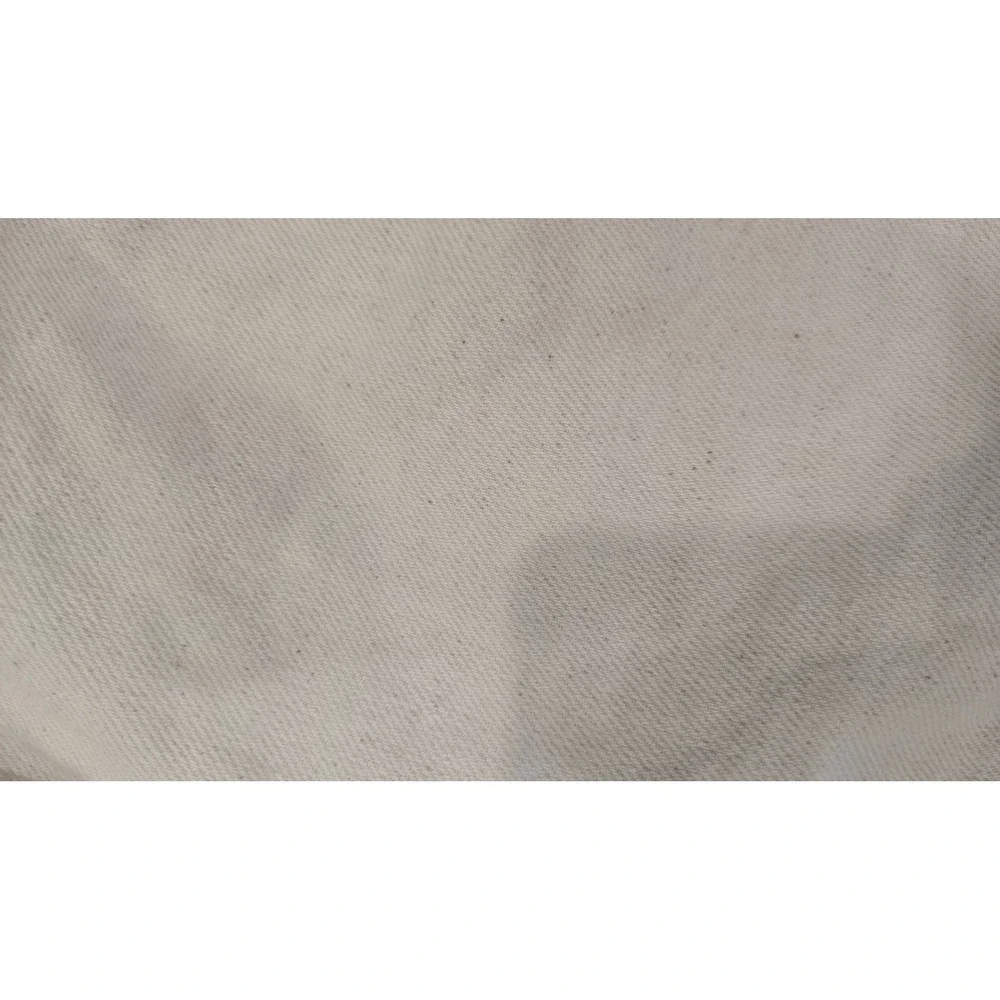 Zara Cream Cotton Linen Blend Wide Leg Cropped Pants Pleated High Waist Small
